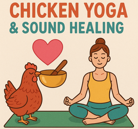 Chicken Yoga & Sound Healing