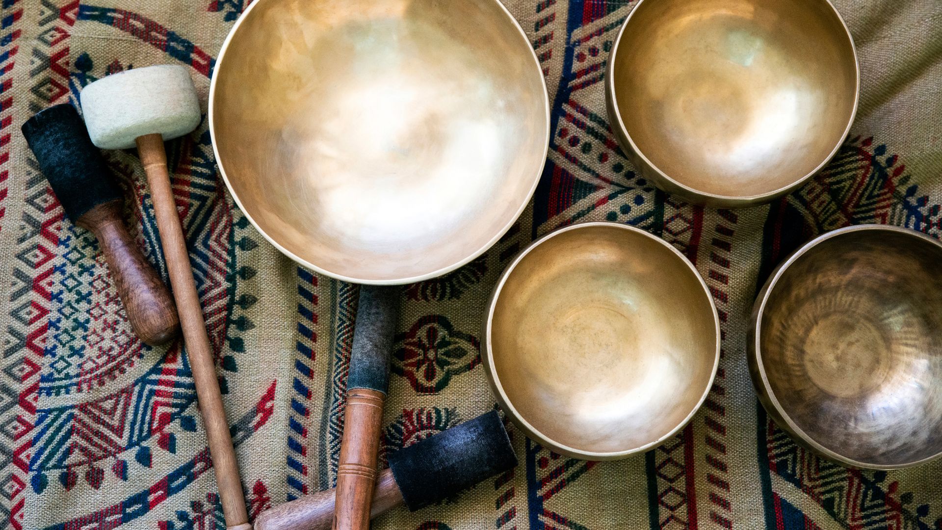 bronze Tibetan bowls for sound healing