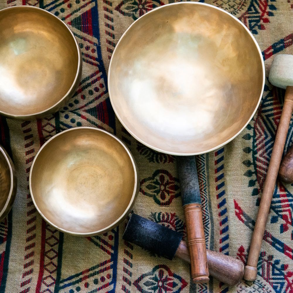 bronze Tibetan bowls for sound healing
